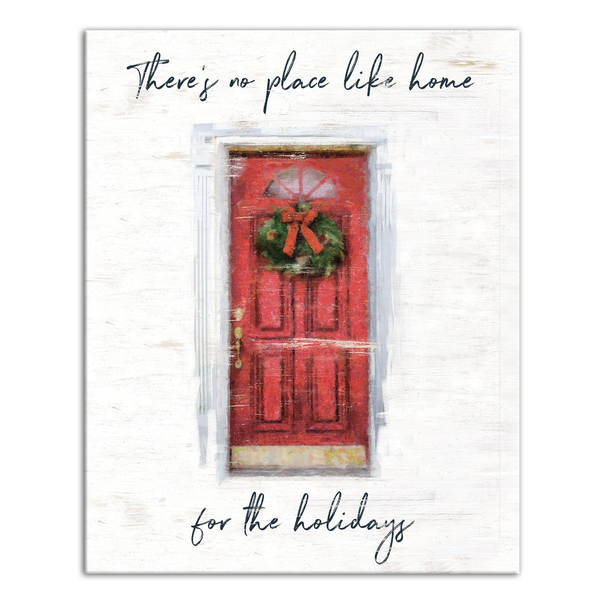 There's No Place Like Home for the Holidays Canvas Wall Art